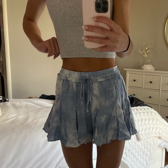 Cotton Candy LA blue tie dye short/skirt - Picture 1 of 3